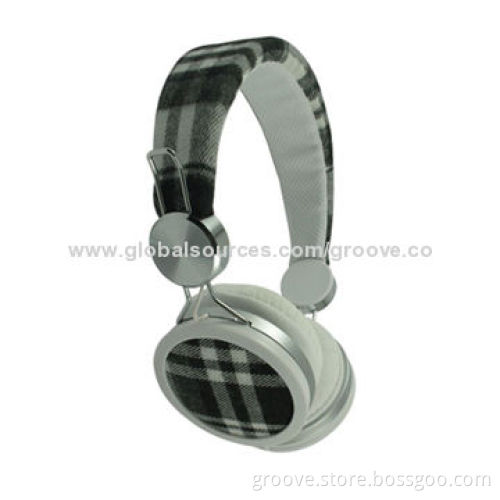 Fabric Headphones, Can be Made with Various Materials, Like PU, Jeans, Diamond and More